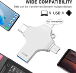 Charger l'image dans la galerie, Clé USB 4-en-1  512Go - Votre Compagnon rapide de Stockage Ultime !