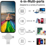 Charger l'image dans la galerie, Clé USB 4-en-1  512Go - Votre Compagnon rapide de Stockage Ultime !